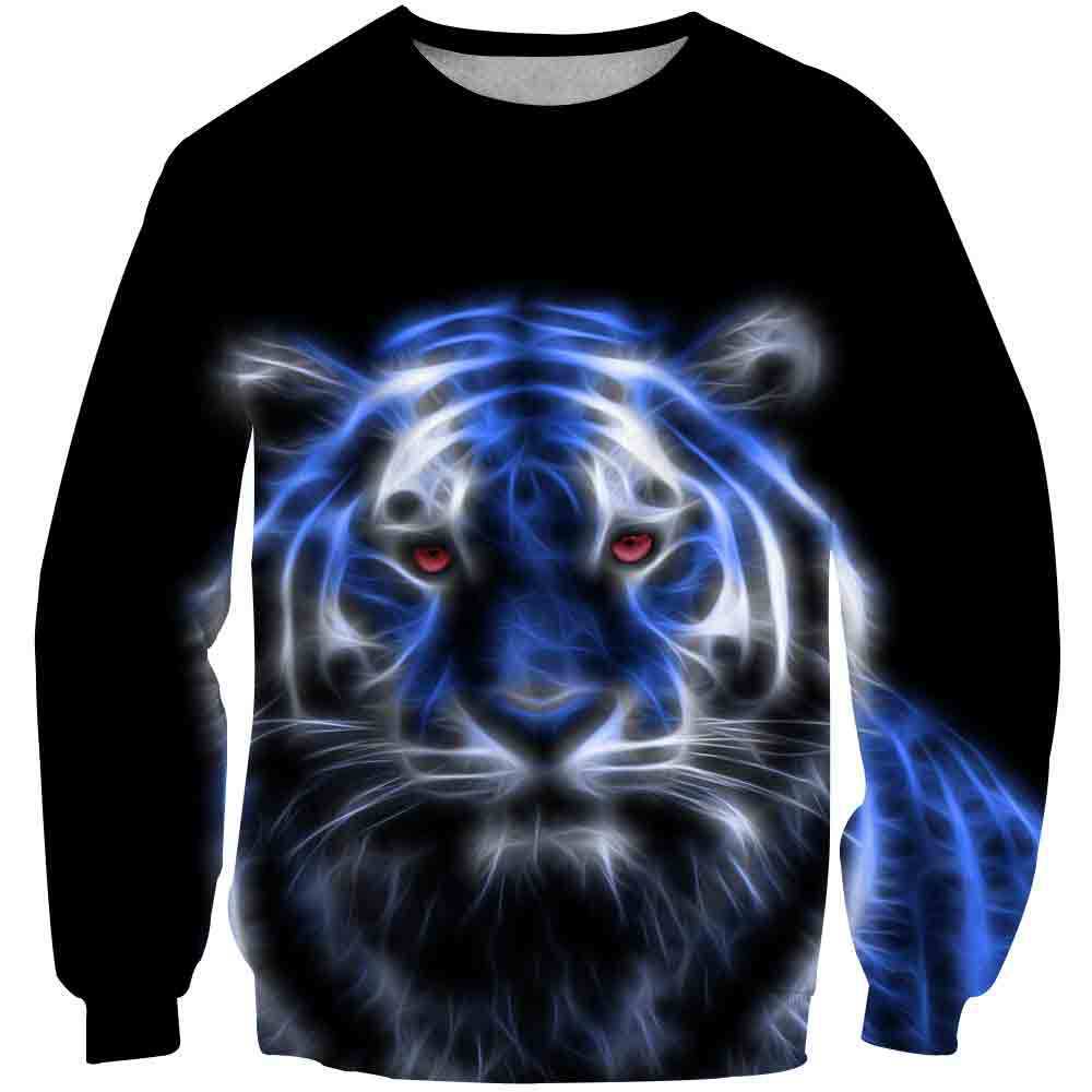 3D Personalized Animal Pattern Sports Top Unisex Tiger Series Hoodie