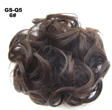 New Trendy Design Women Wavy Curly Messy Hair Bun Synthetic