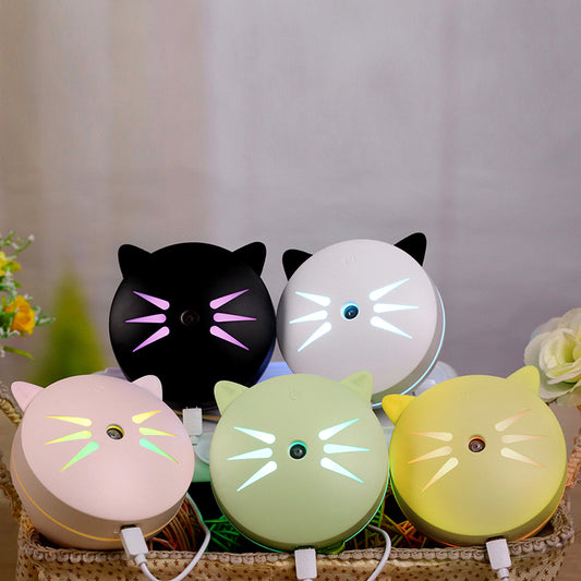 150ML Cat Ultrasonic Humidifier Aromatherapy Diffusers USB Car Air Freshener Home Mini Air Water Air Purifier Led Bulb Diffuser