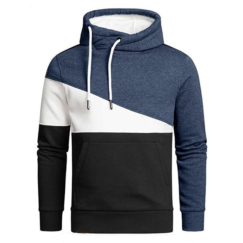 Cross Border European And American New Men'S Outdoor Sports Leisure Color Matching Pullover