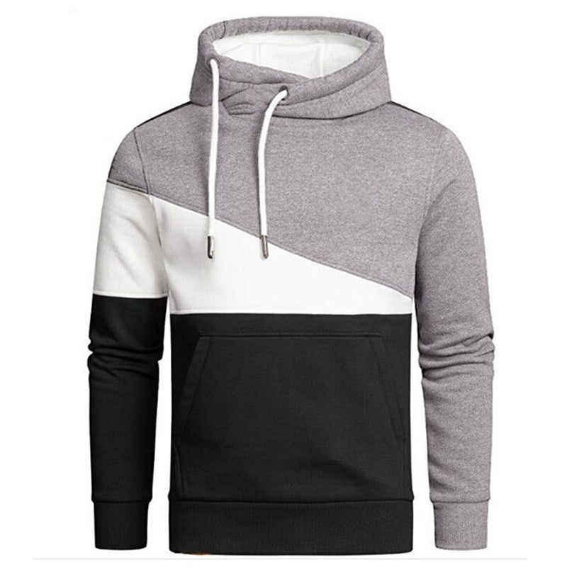 Cross Border European And American New Men'S Outdoor Sports Leisure Color Matching Pullover