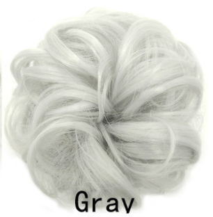 New Trendy Design Women Wavy Curly Messy Hair Bun Synthetic