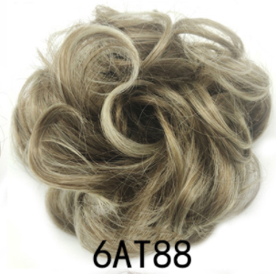 New Trendy Design Women Wavy Curly Messy Hair Bun Synthetic