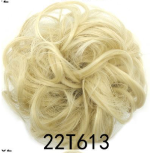 New Trendy Design Women Wavy Curly Messy Hair Bun Synthetic