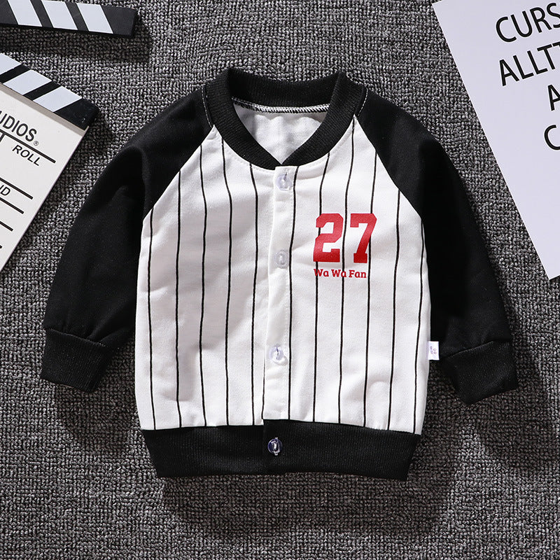 Boys And Girls Jackets Korean Baseball Uniforms Children's Babies Casual Western Style