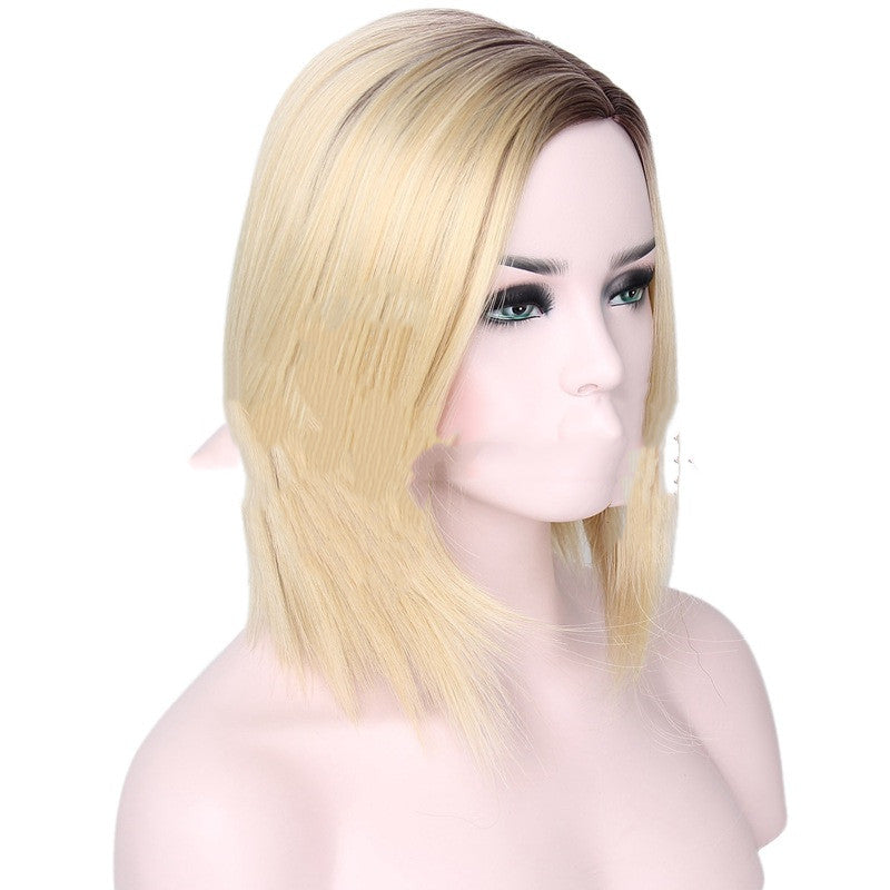 Fashionable BOBO head gradient color wig