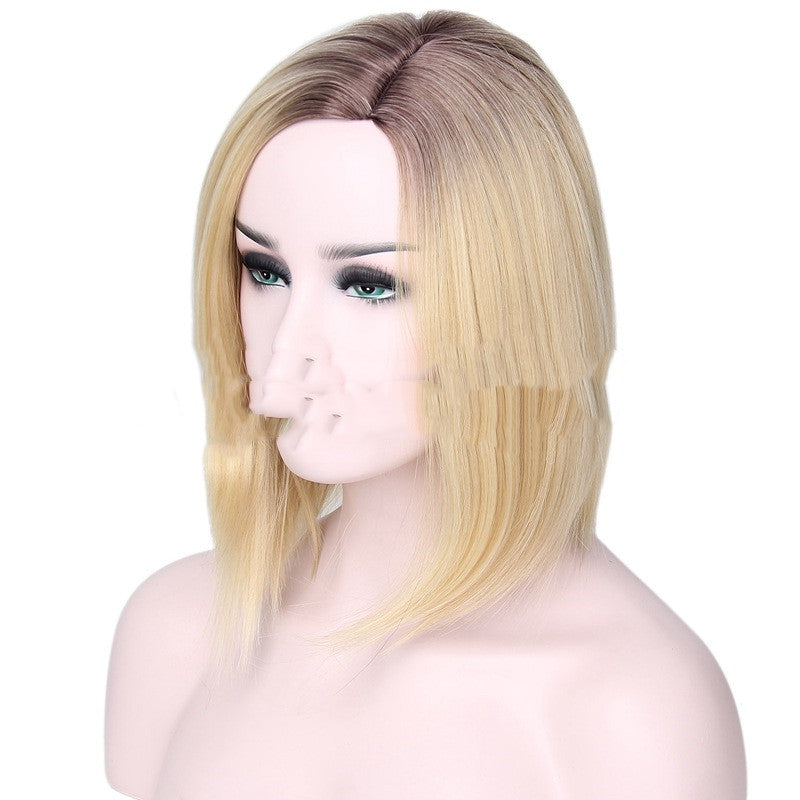 Fashionable BOBO head gradient color wig