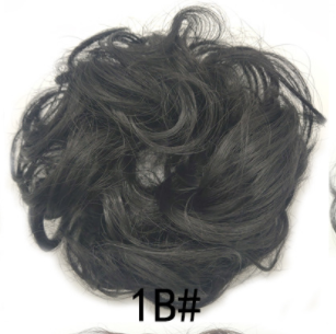 New Trendy Design Women Wavy Curly Messy Hair Bun Synthetic