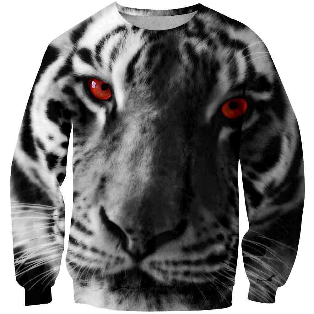 3D Personalized Animal Pattern Sports Top Unisex Tiger Series Hoodie