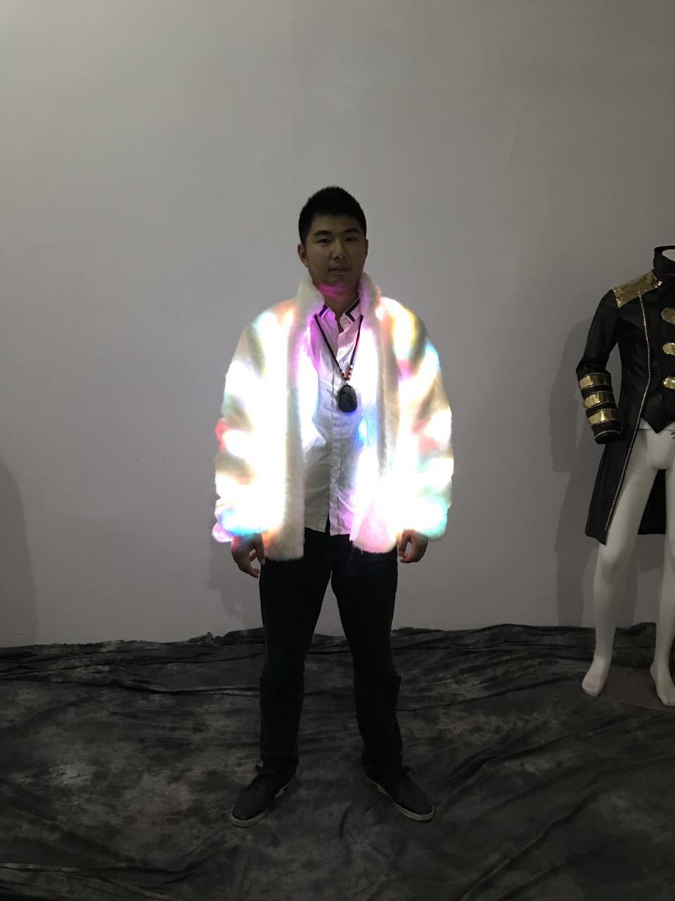 Halloween Colorful LED Lighting Clothes Jacket