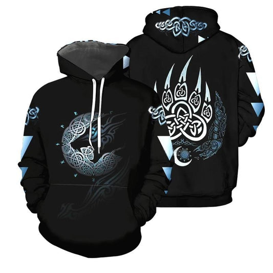 Sweater Vikings Warrior 3D Digital Printing Men's Fashion Trendy Sweater Hoodie