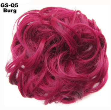 New Trendy Design Women Wavy Curly Messy Hair Bun Synthetic