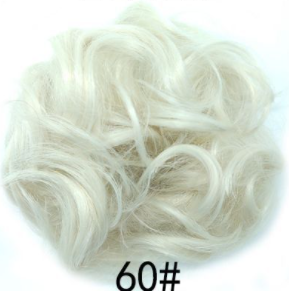 New Trendy Design Women Wavy Curly Messy Hair Bun Synthetic