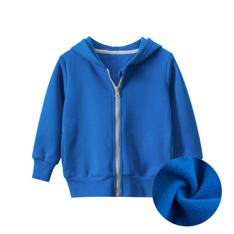 Children's jacket zipper sweater fleece baby clothes