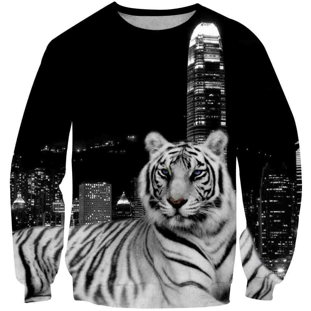 3D Personalized Animal Pattern Sports Top Unisex Tiger Series Hoodie