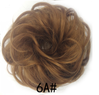 New Trendy Design Women Wavy Curly Messy Hair Bun Synthetic