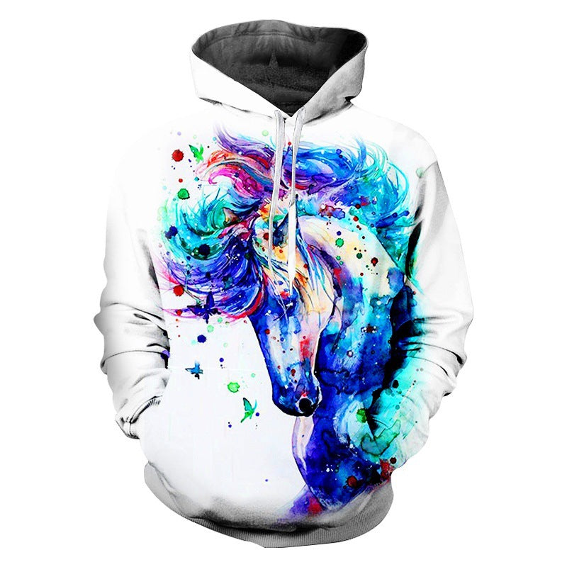 3D Digital Printing Long-Sleeved Sports Sweatshirt