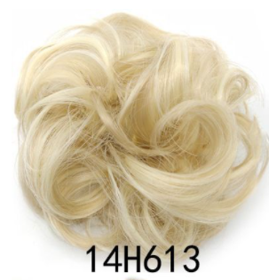 New Trendy Design Women Wavy Curly Messy Hair Bun Synthetic