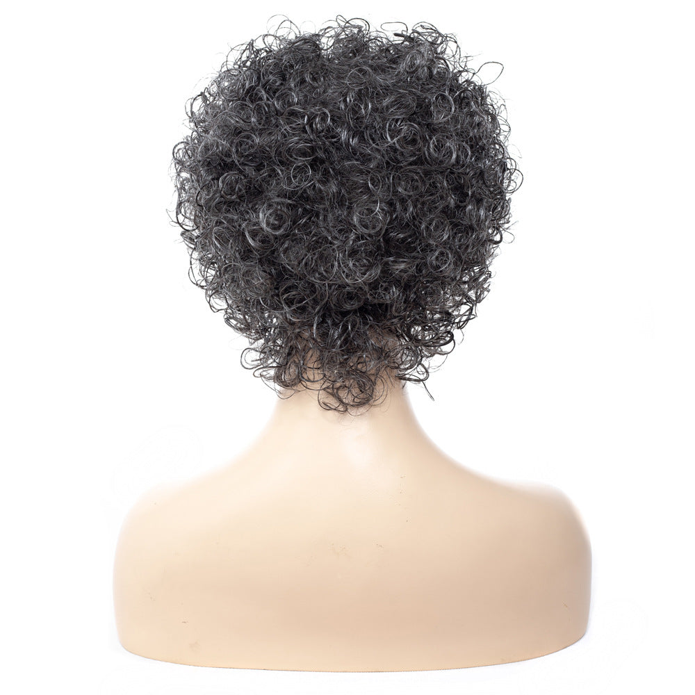 Afro small curly wig headgear