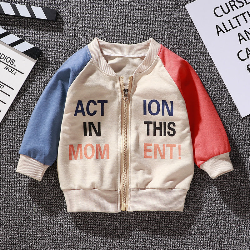 Boys And Girls Jackets Korean Baseball Uniforms Children's Babies Casual Western Style