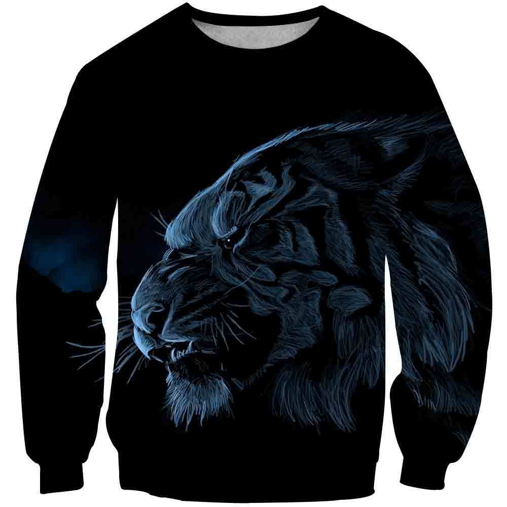 3D Personalized Animal Pattern Sports Top Unisex Tiger Series Hoodie