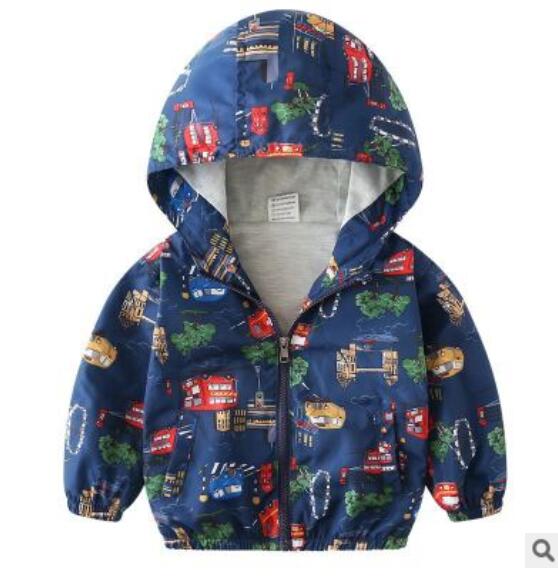 Boy jacket casual hooded jacket