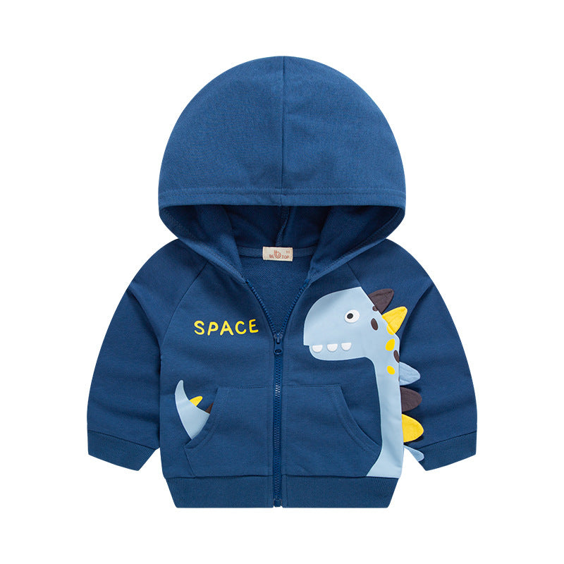 Children's Autumn Clothing Dinosaur Characteristic Coat Cardigan