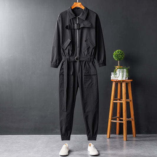 New Unisex Black Suit Employee Jumpsuit