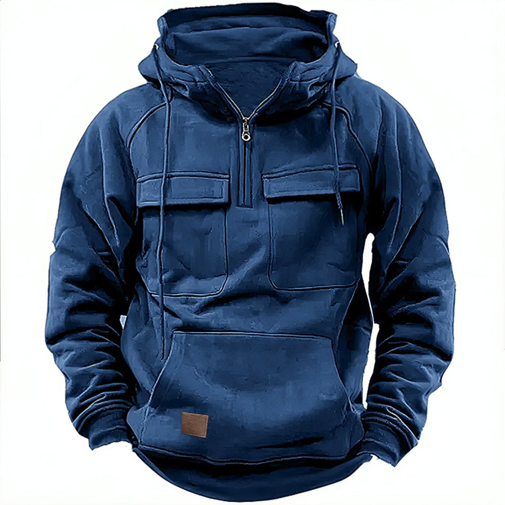 Men's Solid Color Casual Sweatshirt