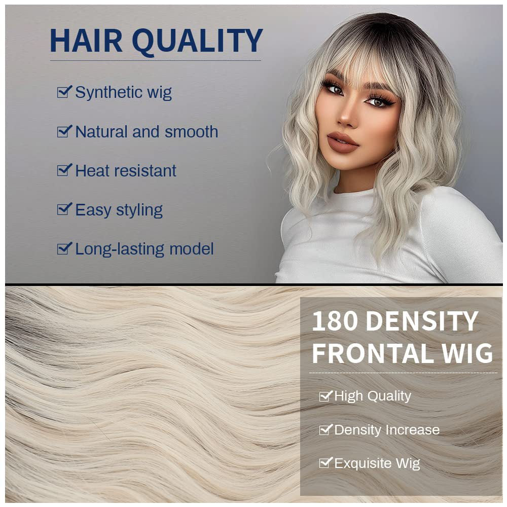 Women's Wig Short Hair Dyeing