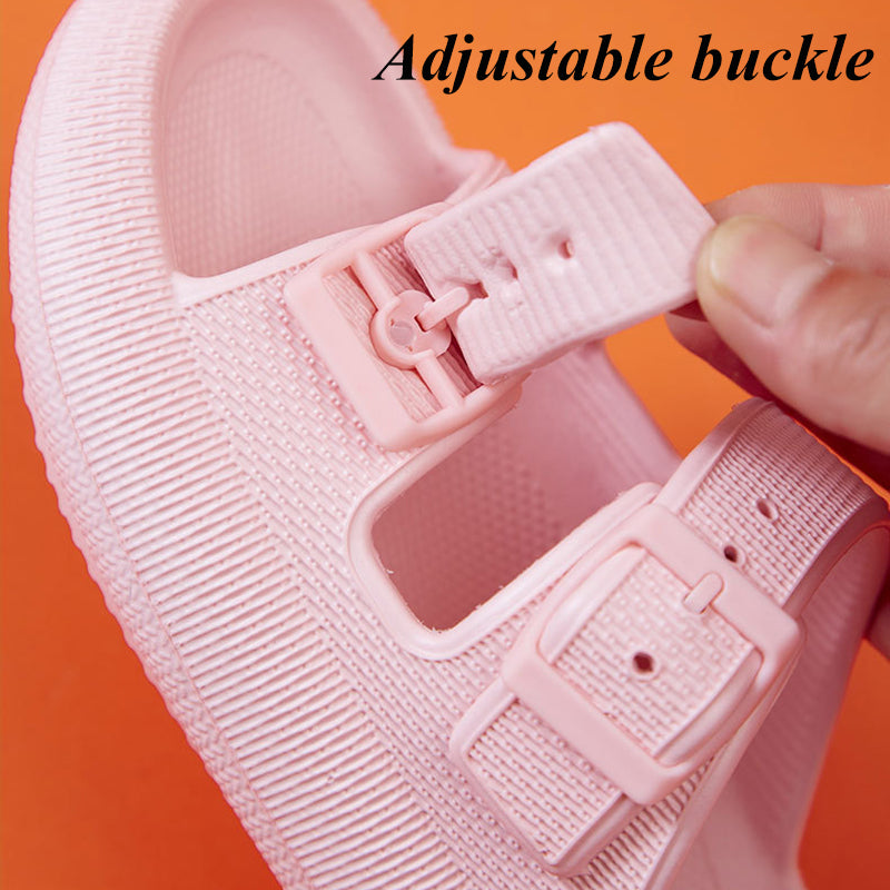 Summer Adjustable Buckle Platform Pillow Slippers Sandals