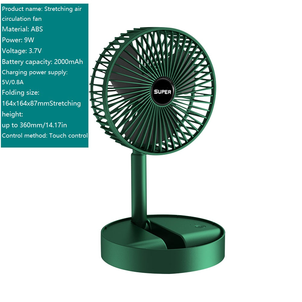 Folding Telescopic Floor Fan for Summer