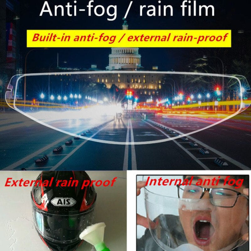 Universal Motorcycle Helmet Anti Fog Film and Rainproof Film