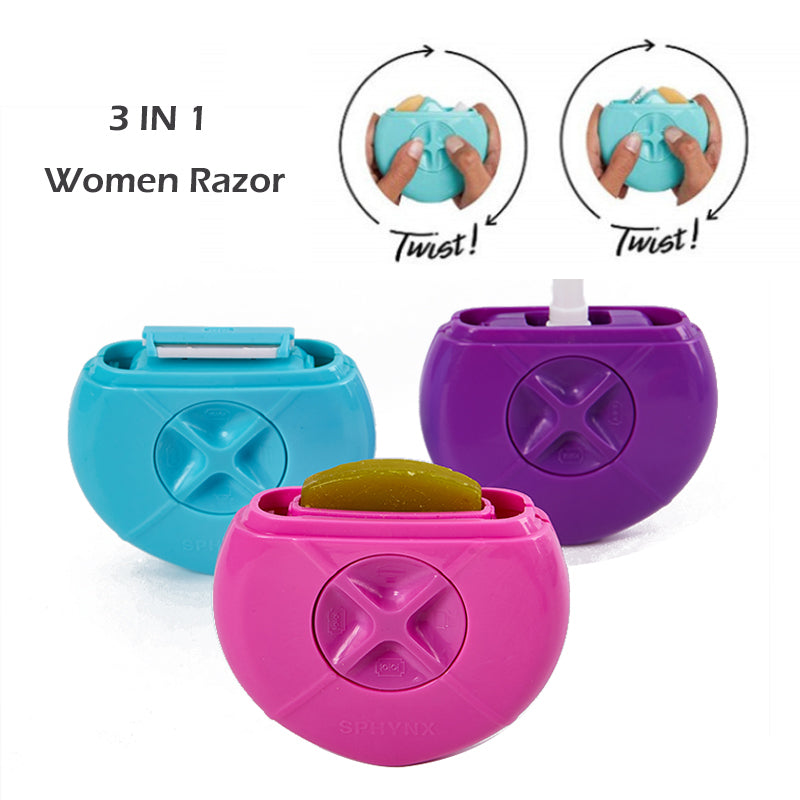 3 in 1 Portable Women's Razor with Refillable Water Spray