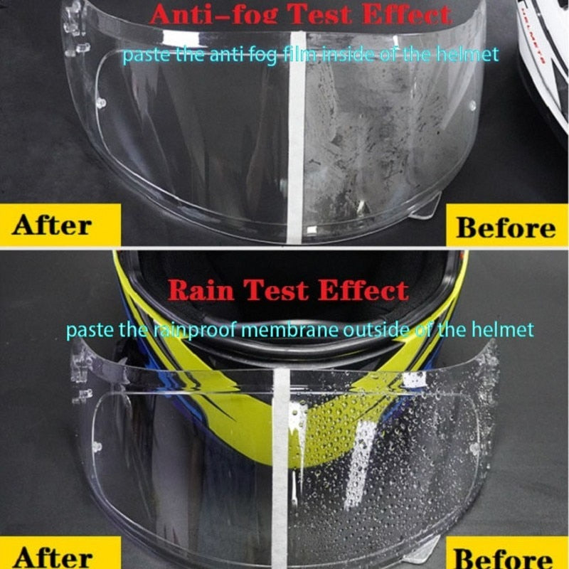 Universal Motorcycle Helmet Anti Fog Film and Rainproof Film