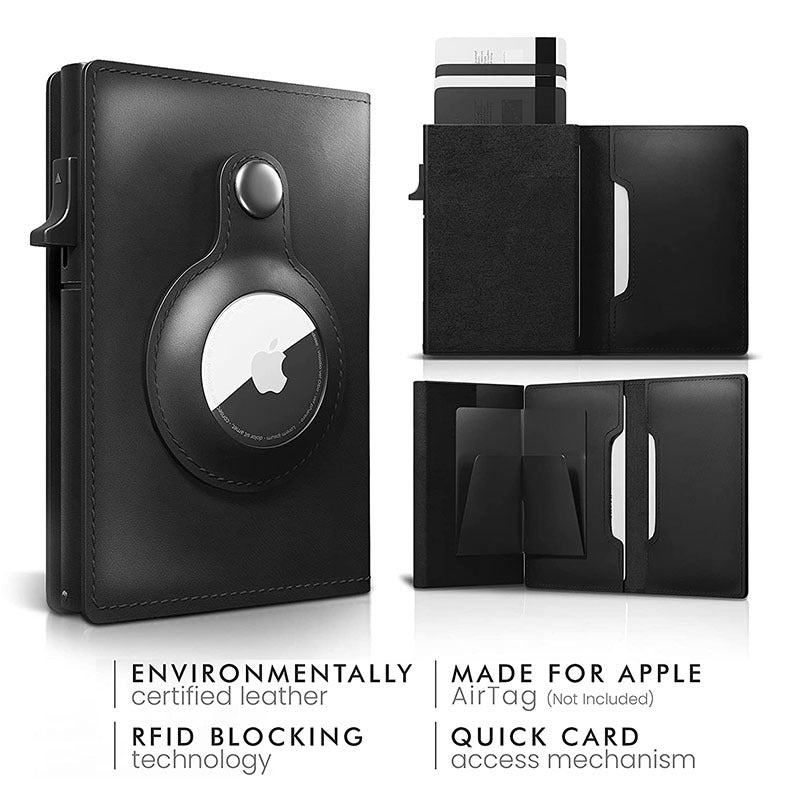 Smart Air Tag Leather Wallet