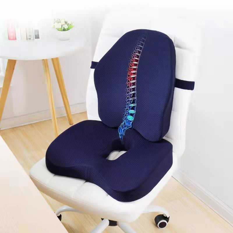 Memory Foam Seat Cushion with Back Support